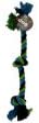 Bulk Buys DI522-72 16&quot; Brown Green Blue Cotton Knotted Rope Dog Toy - Pack of 72