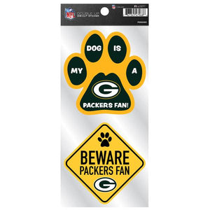 All Star Sports Green Bay Packers Pet Double Up Stickers