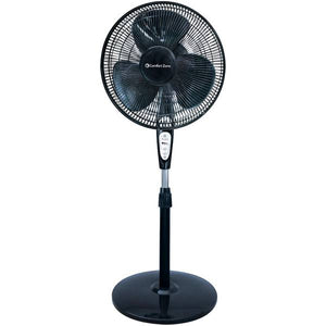 Comfort Zone 18" Oscillating Pedestal Fan with Round Base