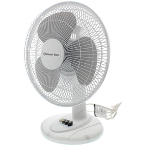 Comfort Zone 12" Oscillating Table Fan