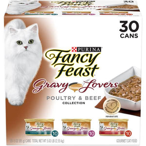 Fancy Feast 30 Count 3 oz Gravy Lovers Variety Wet Cat Food