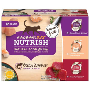 Rachael Ray Nutrish 2.8 oz Ocean Lovers Variety Pack Grain Free Premium Wet Cat Food