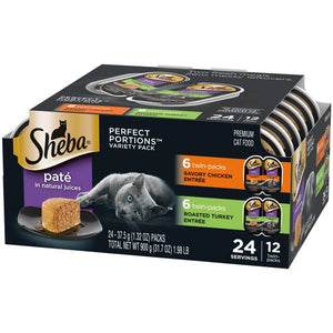 Sheba 12-Pack 2.64 oz Perfect Portions Premium Pate Poultry Wet Cat Food