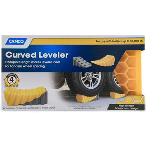 Camco Curved Leveler and Wheel Chock