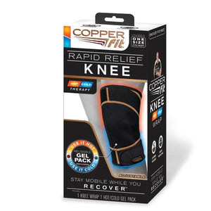 Copper Fit Rapid Relief Adjustable Compression Knee Wrap