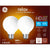 GE 2-Pack 5.5-Watt Relax LED Soft White Dimmable G25 HD Light Bulbs