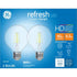 GE 2-Pack 4.5-Watt Refresh LED Energetic Daylight G25 HD Light Bulbs