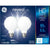GE 2-Pack 5.5-Watt Dimmable Reveal LED G25 HD+ Light Bulbs