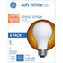GE 4-Pack 5-Watt Soft White LED A19 Classic Shape Light Bulbs