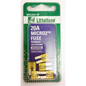 Littelfuse 5 Piece 20A Micro2 Fuse