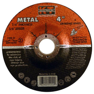 K-T Industries 4" Metal Grinding Wheel
