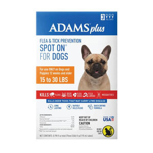 Adams Plus Flea & Tick Spot On for Medium Dogs