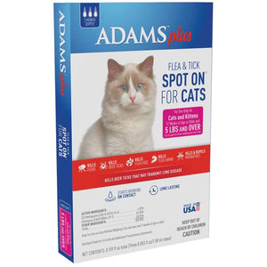 Adams Plus Flea & Tick Spot On for Cats