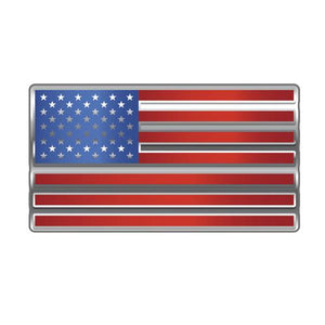 Chroma American Flag Aluminum Decal