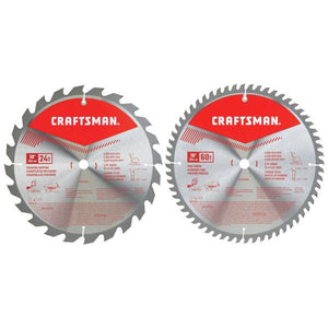 Craftsman 10" 24T/ 60T Carbide Combo Set