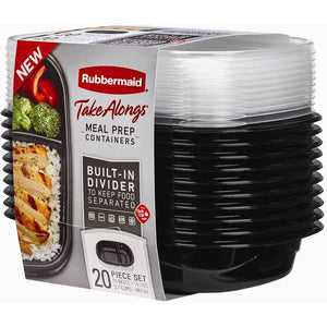 Rubbermaid 20-Piece TakeAlongs Meal Prep Containers