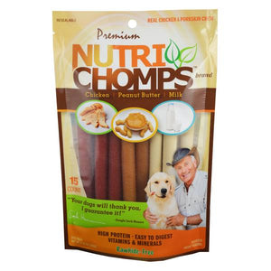 Nutri Chomps 15-Count 5" Assorted Flavored Mini Sticks Dog Chews