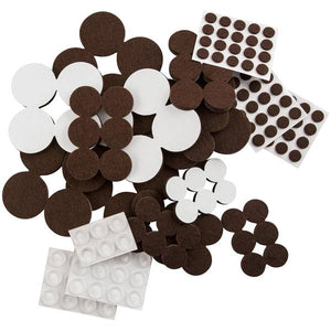 Soft Touch by Waxman 162-Pack Variety Oatmeal Felt with Bumpers