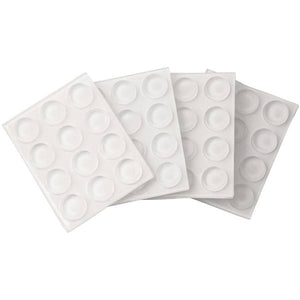 Soft Touch by Waxman 48-Pack 1/2" Heavy Duty Clear Bumpers