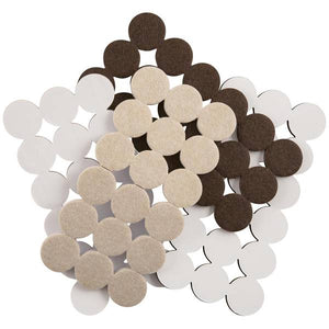 Soft Touch by Waxman 36-Pack 1" Oatmeal & Brown Felt Pads