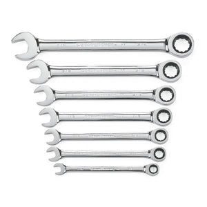 GearWrench 7-Piece 72-Tooth 12 Point Ratcheting Combination Wrench Set