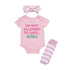 Baby Starters Infant Girl's 3-Piece I'm Not Allowed To Date Ever Set