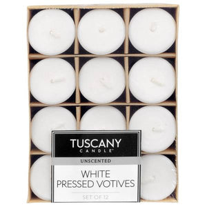 Tuscany Candle 12 Count White Votives
