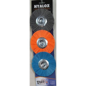 Dico 3 Piece Nyalox 4" Wheel Brushes