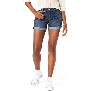 Signature by Levi Strauss & Co. Women's Mid Rise 5-inch Cuffed Shorts