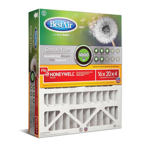BestAir 16"x20"x4" AC Furnace Air Filter For Honeywell MERV 8