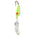 K&E Tackle #10 Chartreuse & Pearl Moon Glitter Jig