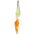 K&E Tackle #10 Orange Moon Glitter Glow Jig
