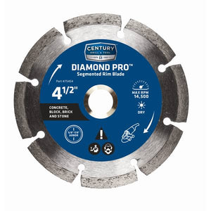 Century Drill & Tool 4.5" Diamond Segmented Rim Saw