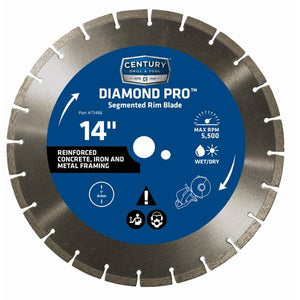 Century Drill & Tool 14" Diamond Segmented Rim Saw