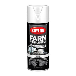 Krylon 12 oz High Gloss White Farm and Implement Spray Paint