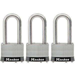 Master Lock 3-Pack 1-3/4" Laminated Stainless Steel Pin Tumbler