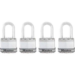 Master Lock 4-Pack 1-3/4" Laminated Steel Padlocks