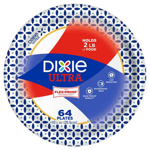 Dixie 64 Count 10" Ultra Paper Plates