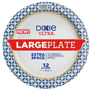 Dixie 12 Count 11.5" Ultra Large Paper Plates