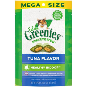 Feline Greenies 4.6 oz Tuna Flavor Hairball Control Smartbites Cat Treats