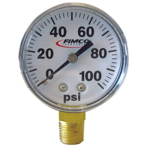 Fimco 2" Pressure Gauge 0-100 PSI