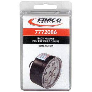 Fimco Pressure Gauge 0-100 psi 2" Back Mount