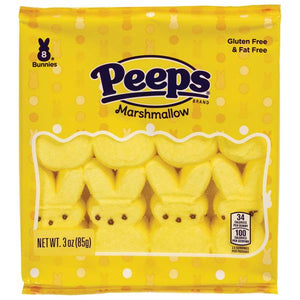 Peeps 8 Count Yellow Marshmallow Bunnies