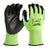 Milwaukee High-Visibility Cut Level 3 Polyurethane Dipped Gloves