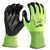 Milwaukee High-Visibility Cut Level 4 Polyurethane Dipped Gloves