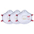 Milwaukee 3-Pack N95 Valved Respirator with Gasket