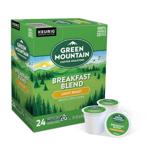 Green Mountain Coffee 24 Count Breakfast Blend Light Roast Coffee K-Cup Pods