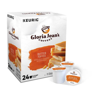 Gloria Jean's Coffees 24 Count Butter Toffee Coffee K-Cup Pods