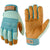 Wells Lamont Women's HydraHyde Water-Resistant Leather Palm Hybrid Work Gardening Gloves