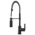 AquaVista Black Single Spring Pull-Down Handle Faucet